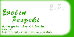 evelin peszeki business card